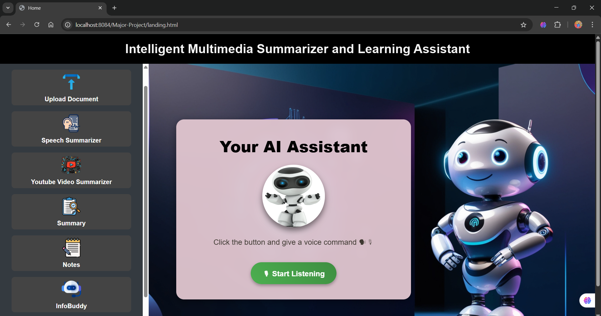 Intelligent Multimedia Summarizer and Learning Assistant